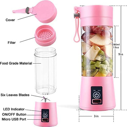 Blender Portable Blade Smoothie Maker Usb Juicer Bottle Blender