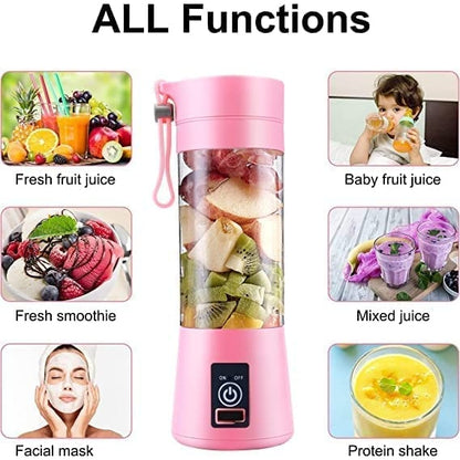 Blender Portable Blade Smoothie Maker Usb Juicer Bottle Blender