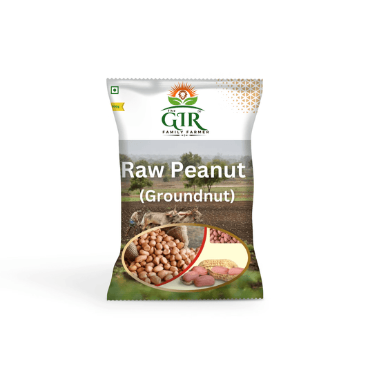 THE GIR Family Farmer Organic Whole Raw Groundnut Beans (Peanuts)-300g - THE GIR FARMER