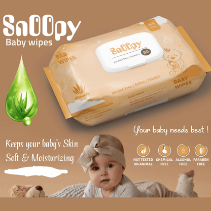 Baby Wet Wipes Premium Qualtiy Herbal -80 Pieces